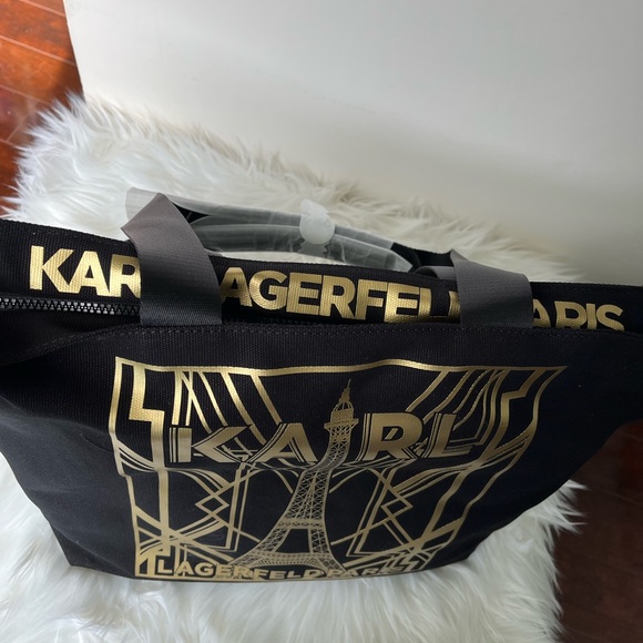 NWT Karl Lagerfeld Tote Bag. NEVER USED - Picture 3 of 4